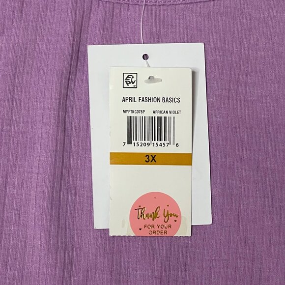 Love, Fire Trendy Plus Size Side Rushed Drawstring Tank, Size 3X, New - Picture 8 of 9